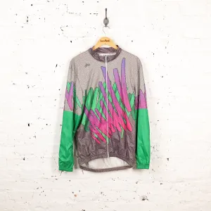 Gamex Long Sleeve Cycling Top Jersey - Green/Purple - XL