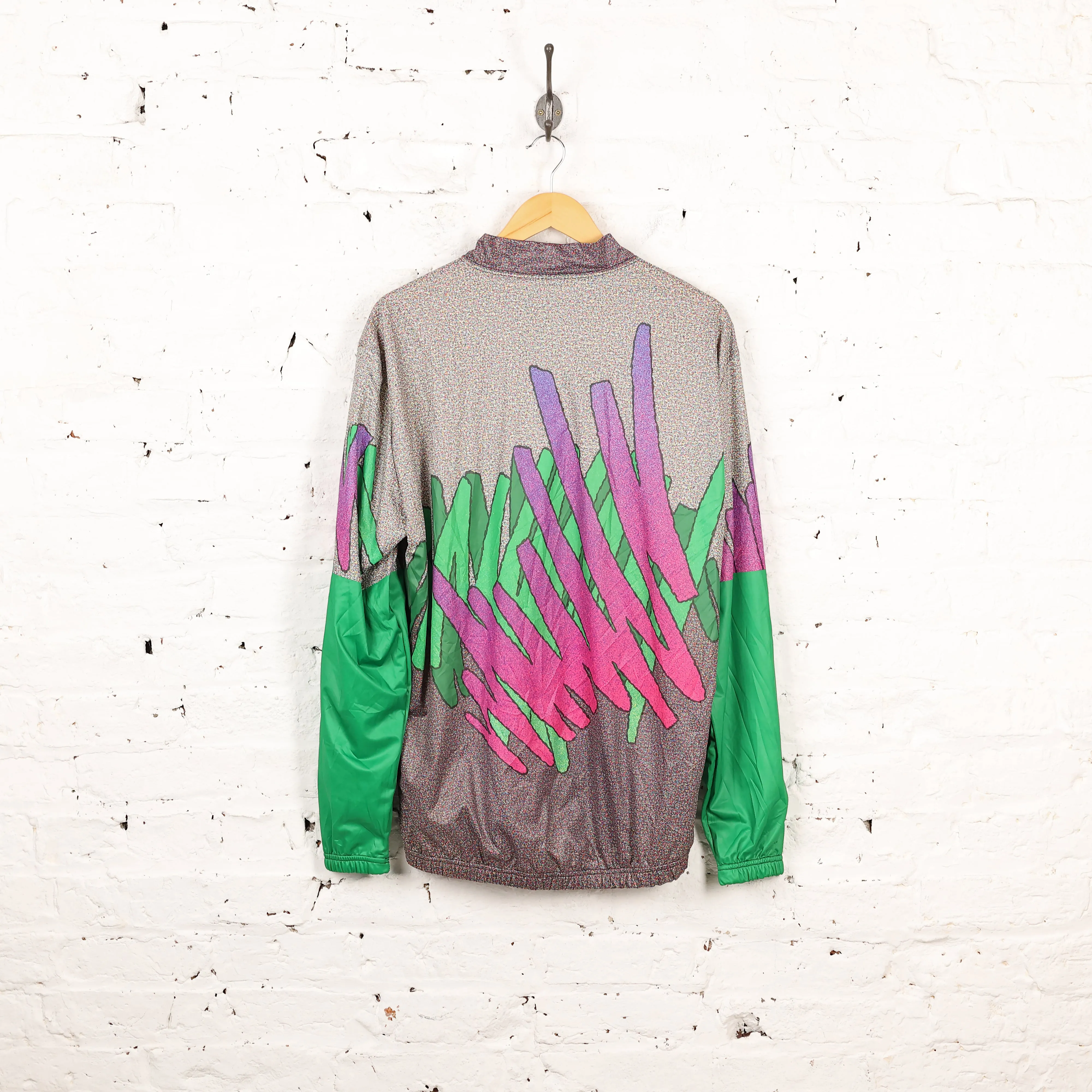 Gamex Long Sleeve Cycling Top Jersey - Green/Purple - XL