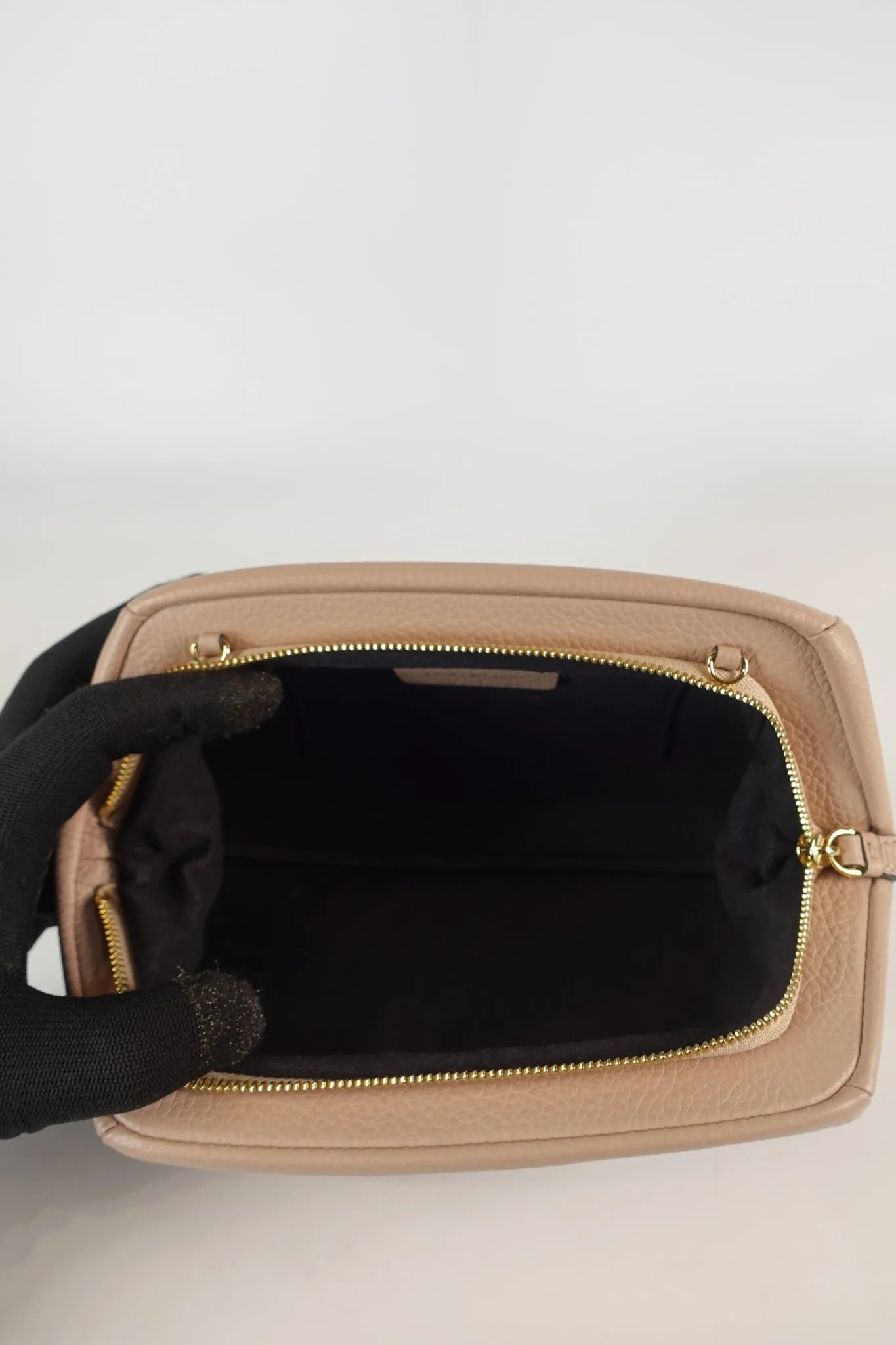 Gancini Calfskin Leather Mini Crossbody Bag in Pink