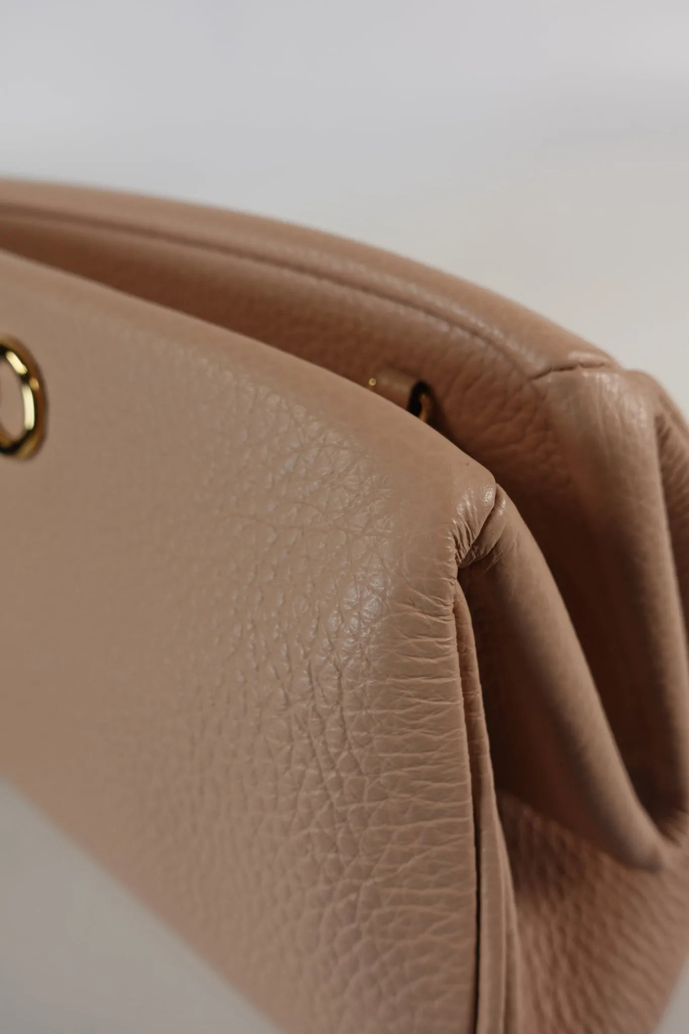 Gancini Calfskin Leather Mini Crossbody Bag in Pink