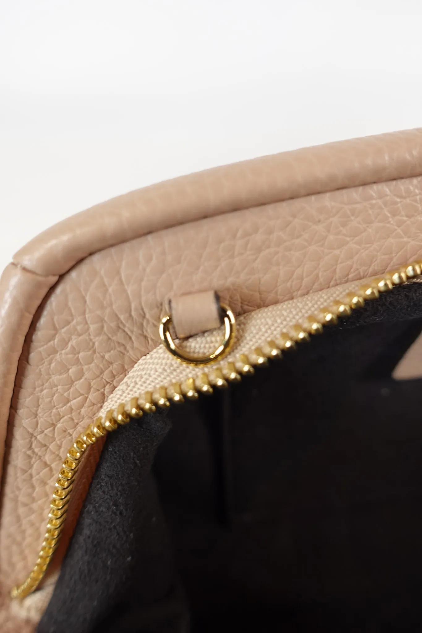 Gancini Calfskin Leather Mini Crossbody Bag in Pink