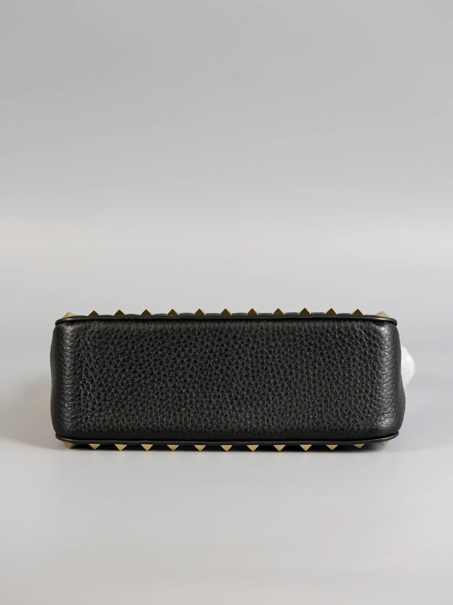 Garavani Rockstud Pebbled Calfskin Leather Shoulder Bag