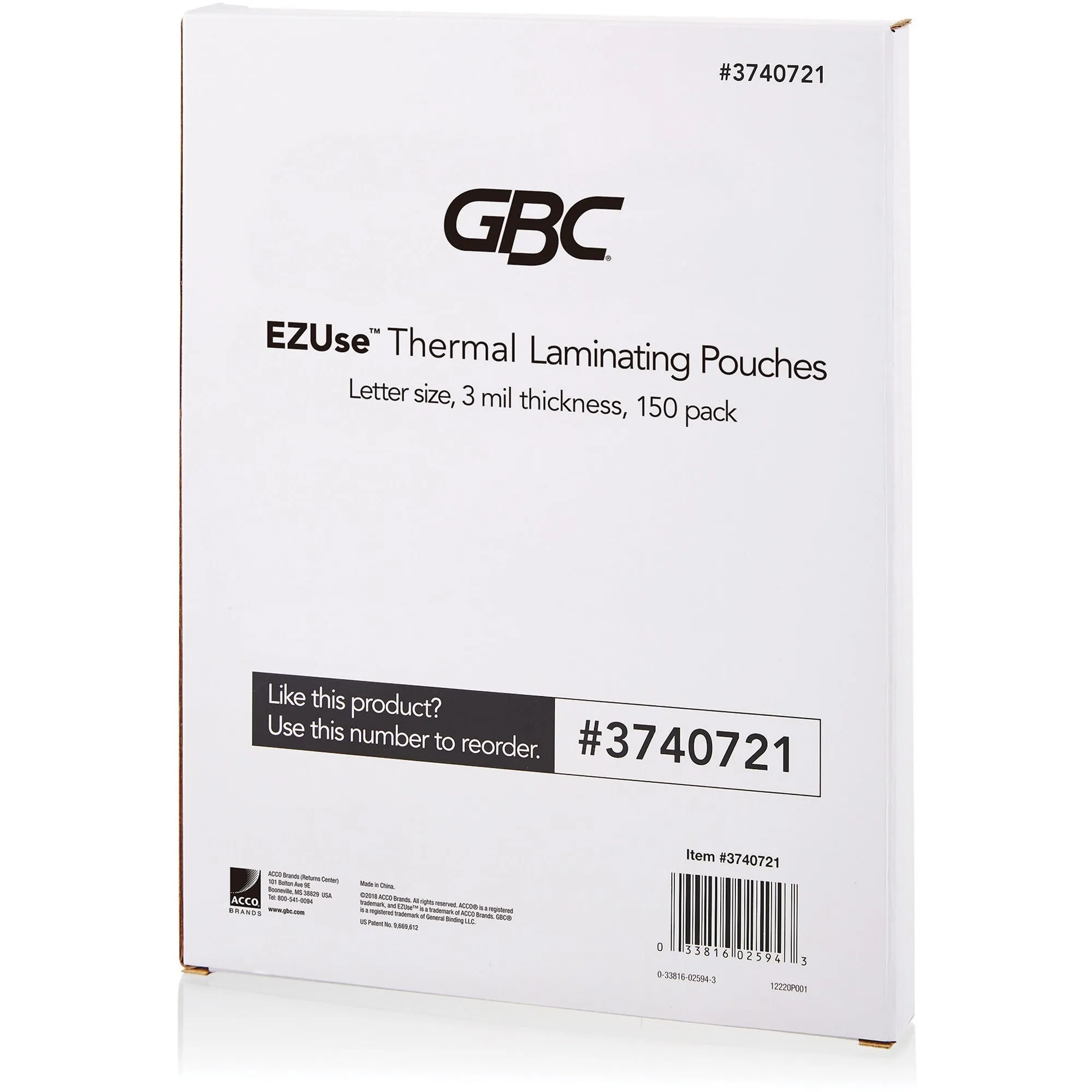 GBC Fusion EZUse Laminating Pouches