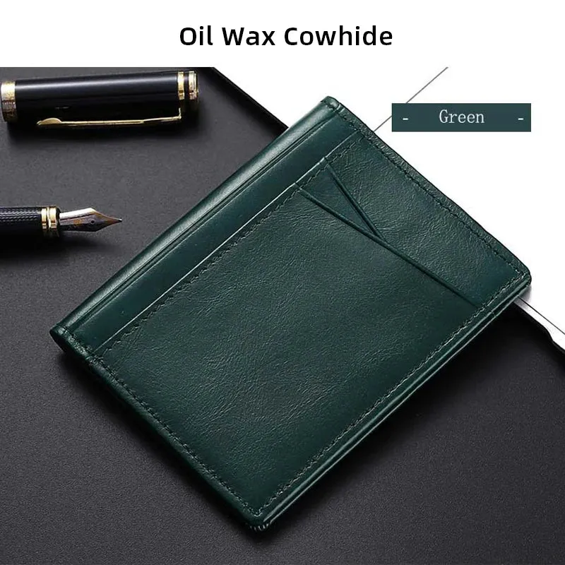 Genuine Leather Super Slim Mini Wallet