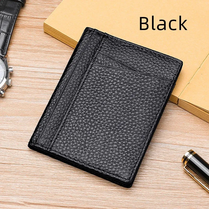 Genuine Leather Super Slim Mini Wallet