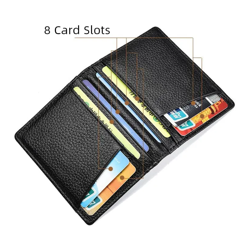 Genuine Leather Super Slim Mini Wallet