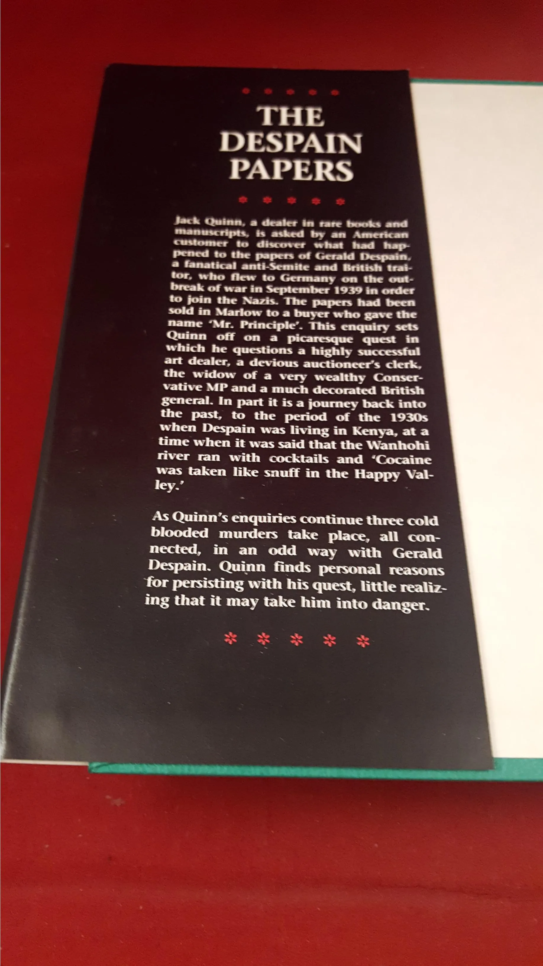 George Sims - The Despain Papers, Holmes Publishing, 1992, 1st Edition, Limited