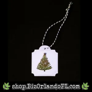 GIFT TAGS: Handstamped, Embossed & Embellished Holiday Gift Tag by Kathryn McHenry (Set of 3)