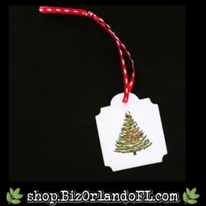 GIFT TAGS: Handstamped, Embossed & Embellished Holiday Gift Tags by Kathryn McHenry (Set of 3)