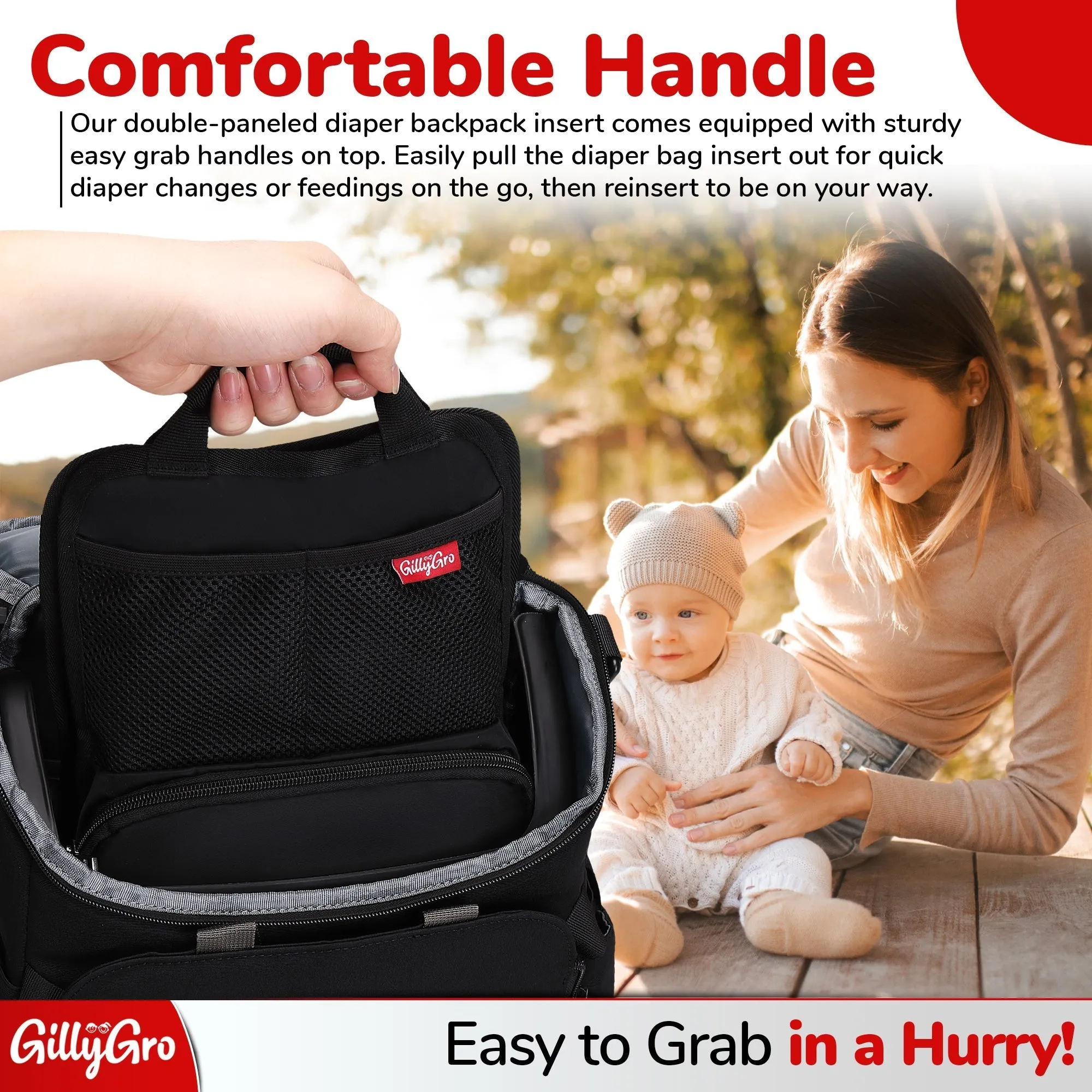 GillyGro Pro Backpack Bundle – The Swiss Army Backpack for Working Parents on the Go!