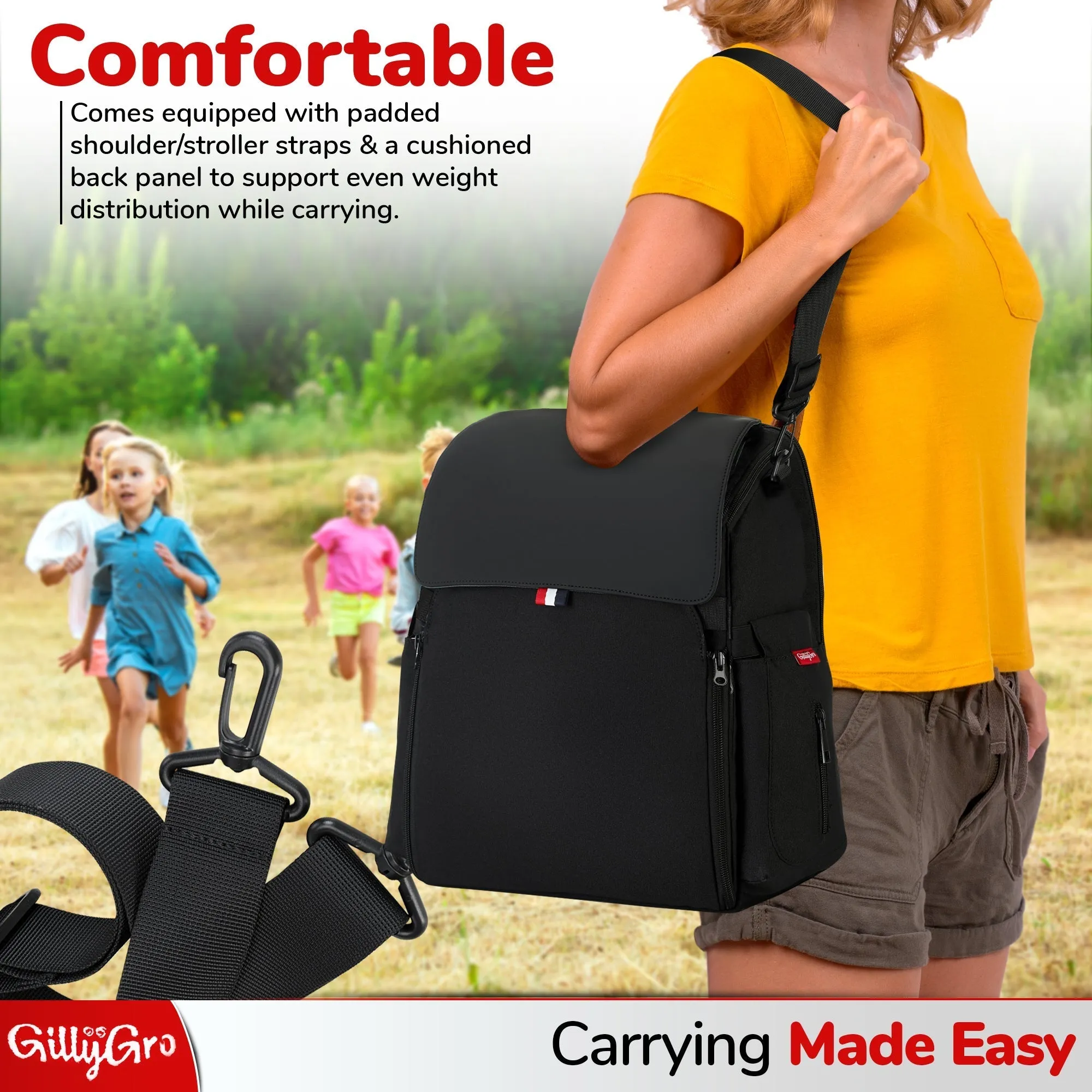 GillyGro Pro Backpack Bundle – The Swiss Army Backpack for Working Parents on the Go!