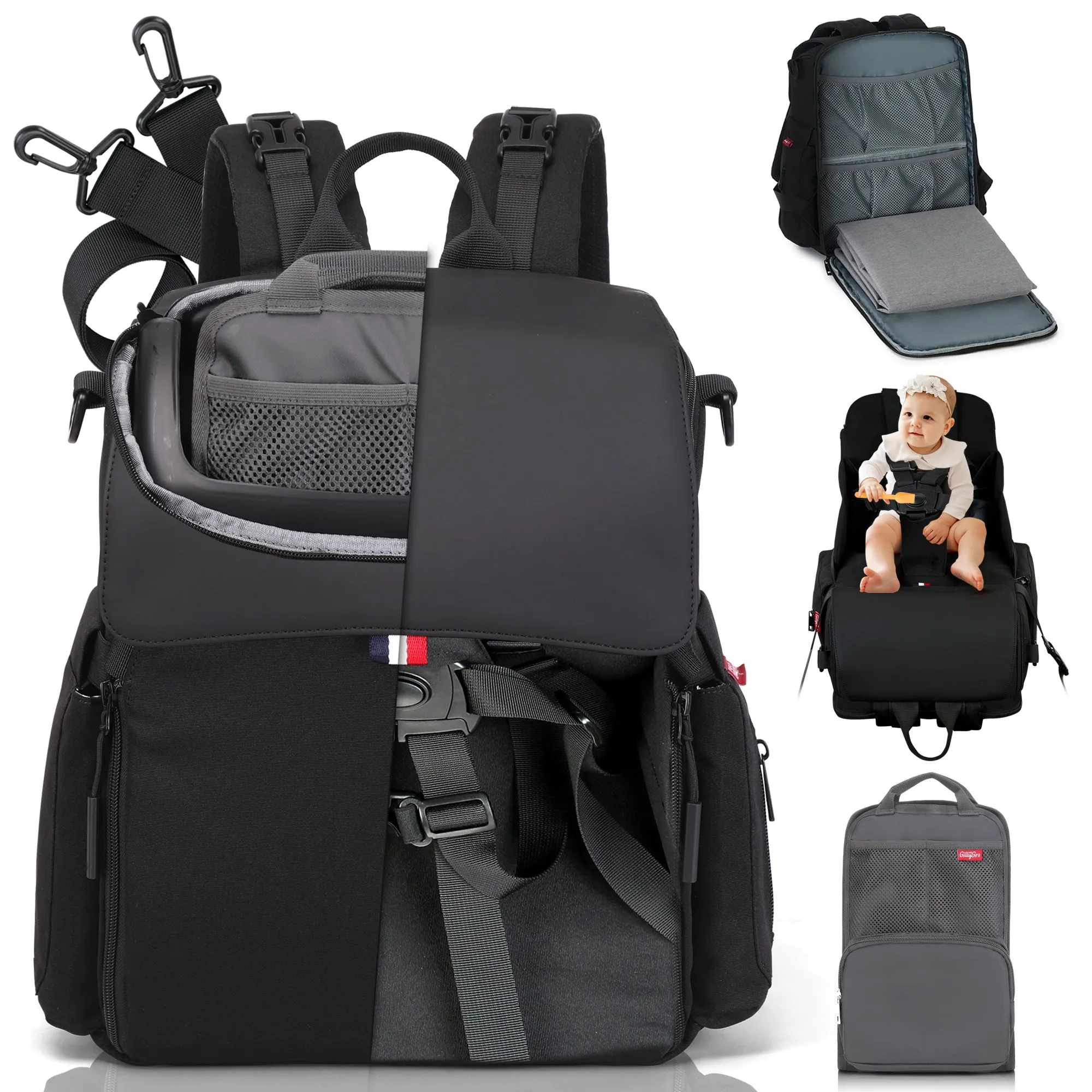 GillyGro Pro Backpack Bundle – The Swiss Army Backpack for Working Parents on the Go!