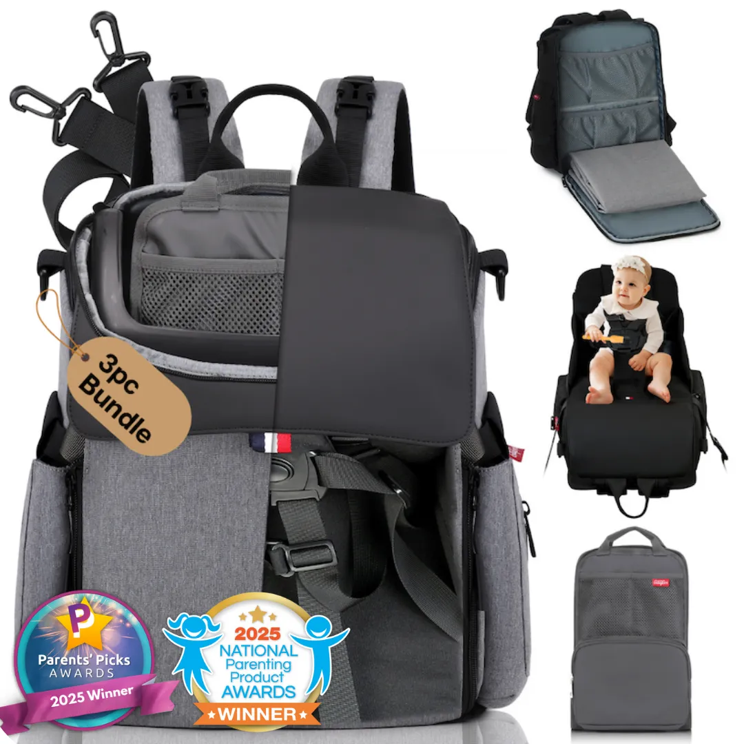GillyGro Pro Backpack Bundle – The Swiss Army Backpack for Working Parents on the Go!
