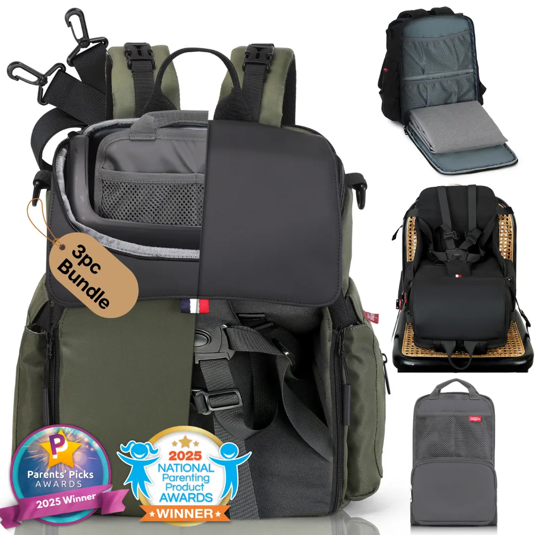 GillyGro Pro Backpack Bundle – The Swiss Army Backpack for Working Parents on the Go!