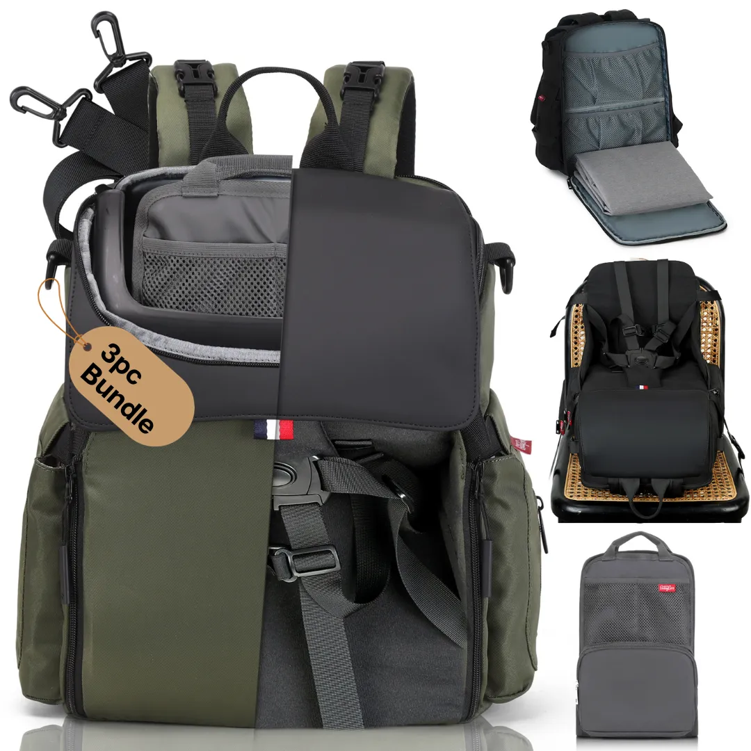 GillyGro Pro Backpack Bundle – The Swiss Army Backpack for Working Parents on the Go!