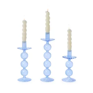 Glass Candlestick Holders