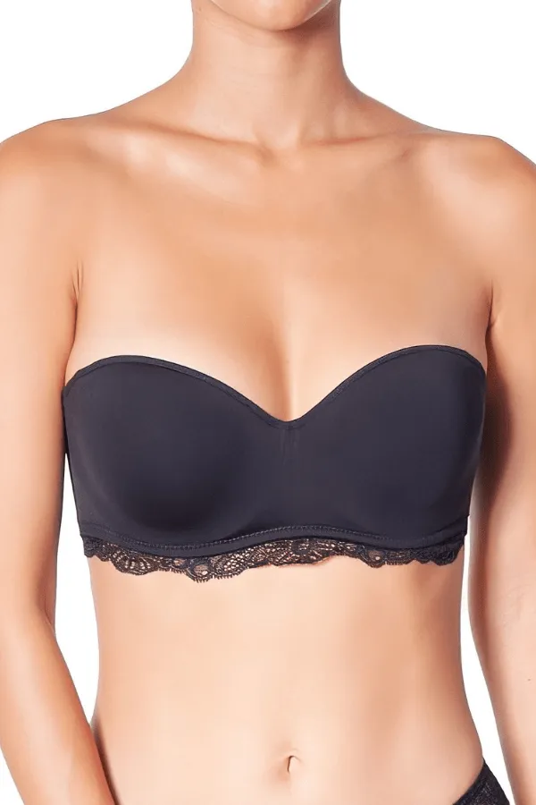 Grand Jeu Strapless Bra - Black