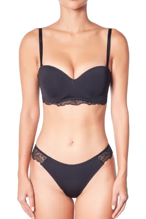 Grand Jeu Strapless Bra - Black