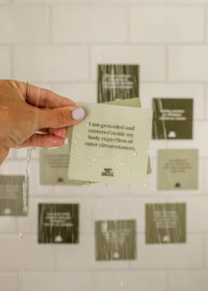 Grounding Shower Affirmation™  Cards