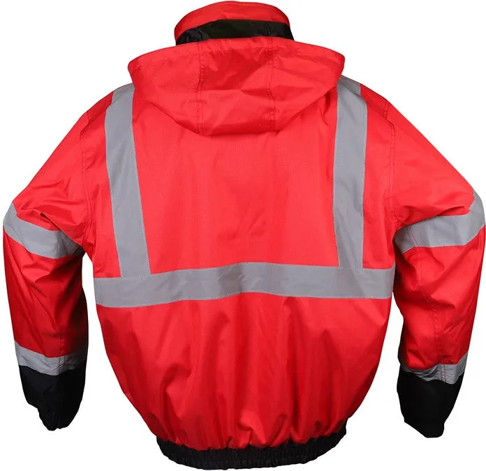 GSS Enhanced Visibility Waterproof Bomber Jacket, Black Bottom