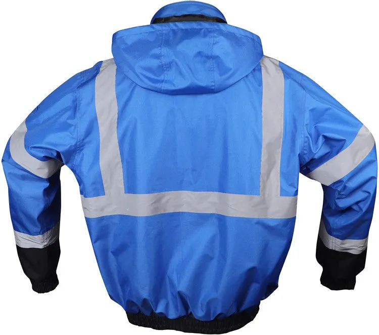 GSS Enhanced Visibility Waterproof Bomber Jacket, Black Bottom