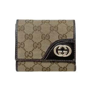 Gucci Interlocking GG Logo Monogrammed French Fold Wallet