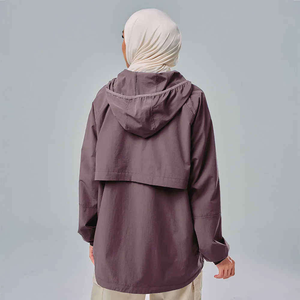 Half Zip Parka - Raisin