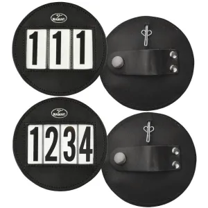 Hamag Round Leather 4 Digit Bridle Number Holder (NH-E5425R-7)