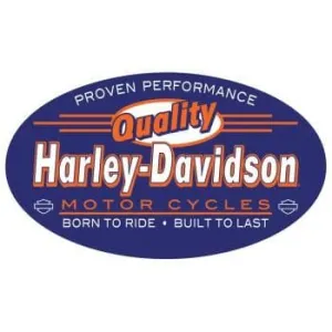 Harley-Davidson® Quality Oval Die-Cut Embossed Tin Sign, 2010861
