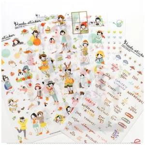 Heeda plastic Stickers set - 6 sheets SS515
