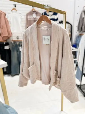 HELLO NITE The Quilted Cocoon Cardigan