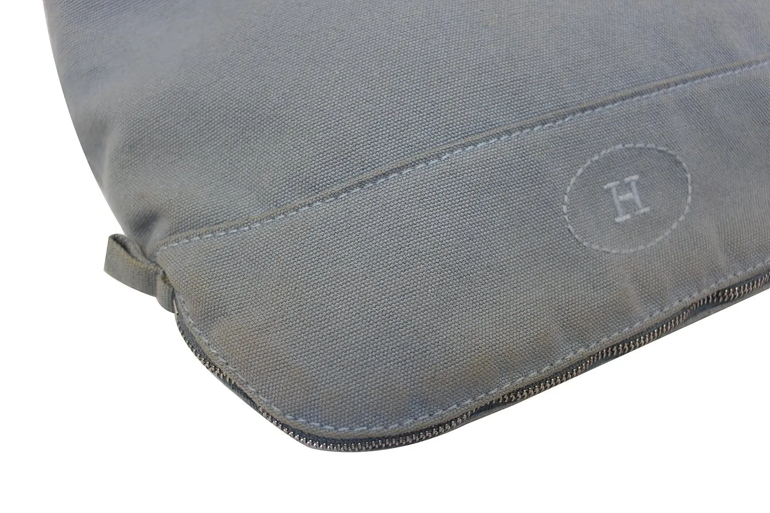 HERMES Bolide Light Blue Cosmetic Pouch Bag - Last Call