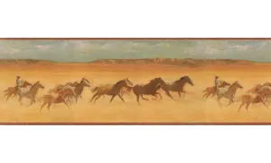 Horses EL49046B Wallpaper Border