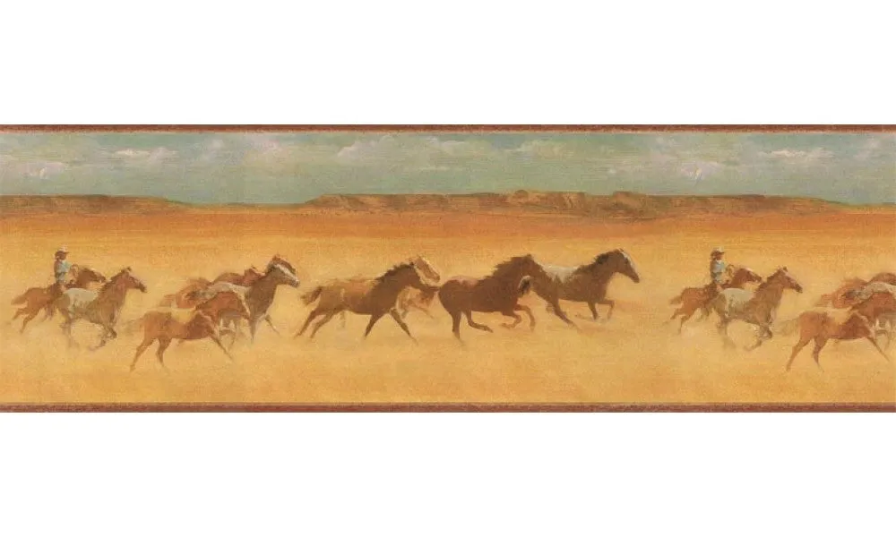 Horses EL49046B Wallpaper Border