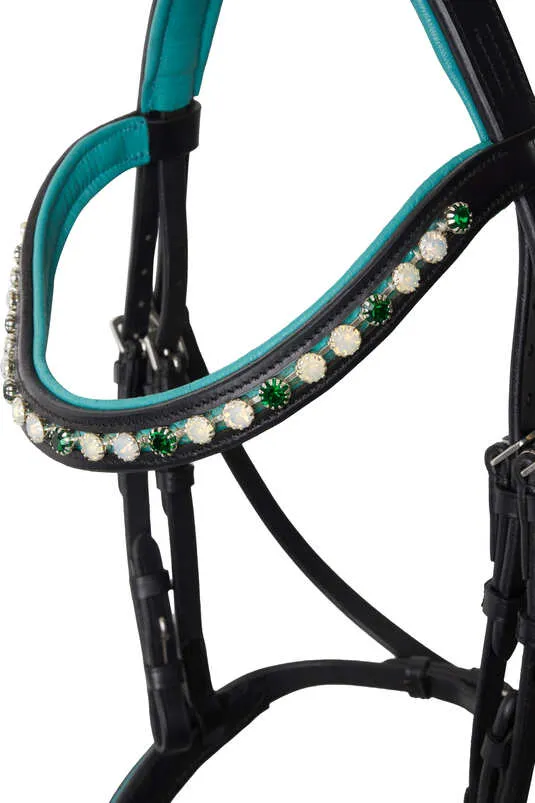 Horze Magic Carousel Pony Bridle Green Blue Slate