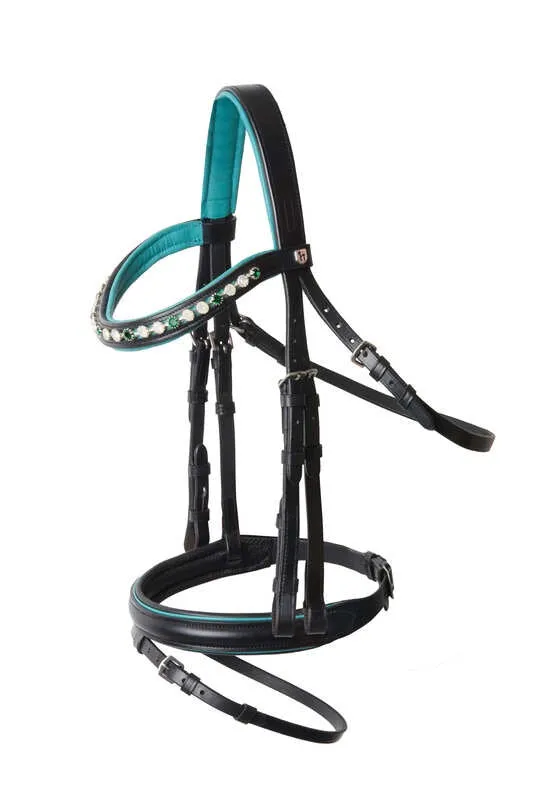 Horze Magic Carousel Pony Bridle Green Blue Slate