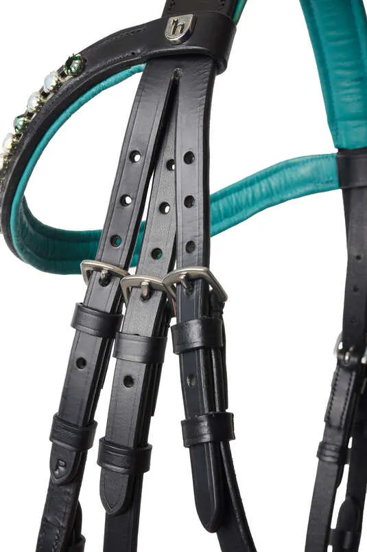 Horze Magic Carousel Pony Bridle Green Blue Slate