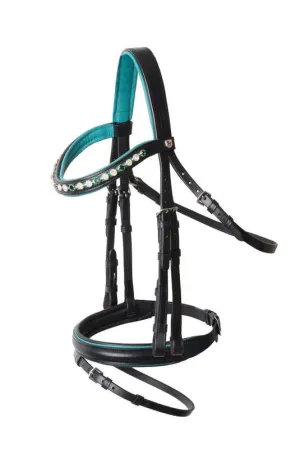 Horze Magic Carousel Pony Bridle Green Blue Slate