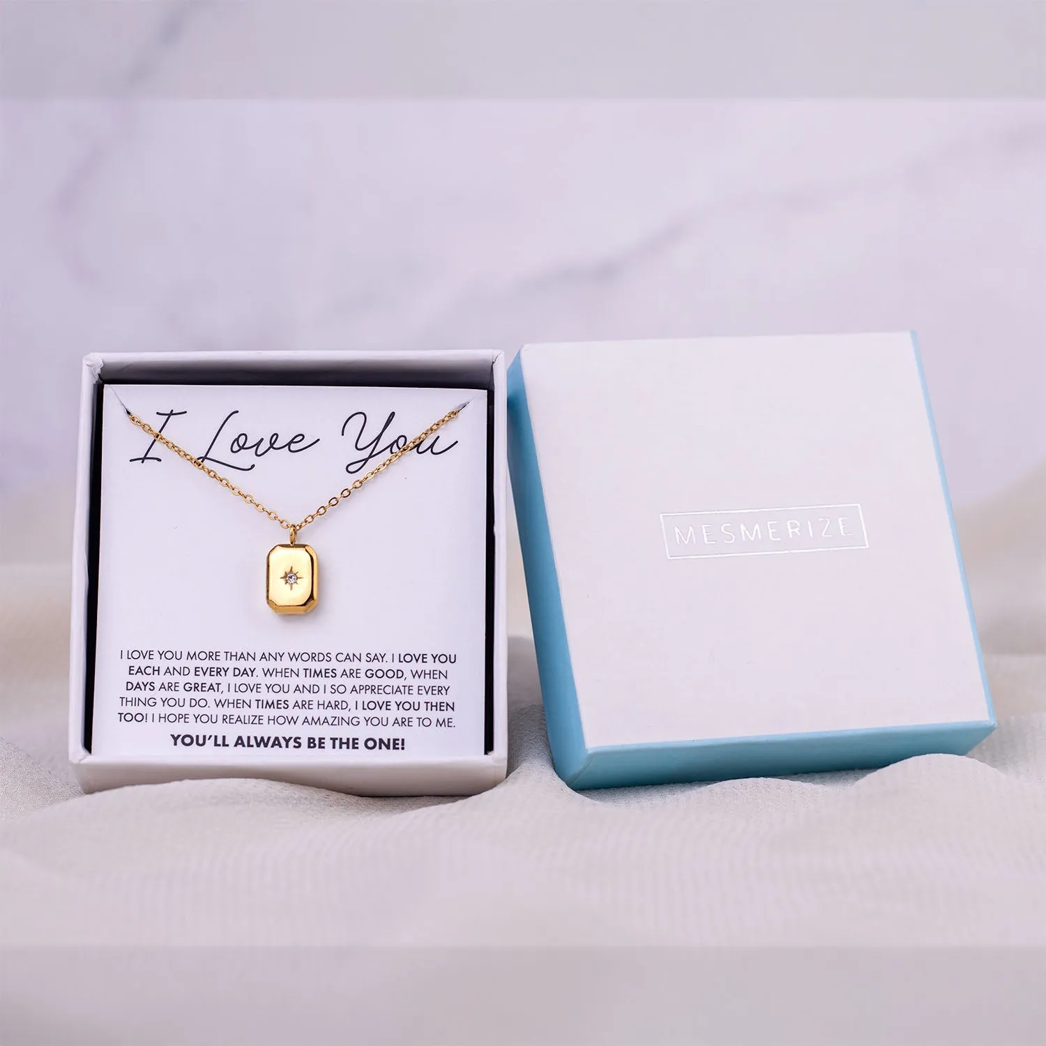I Miss You Card With Necklace For Women