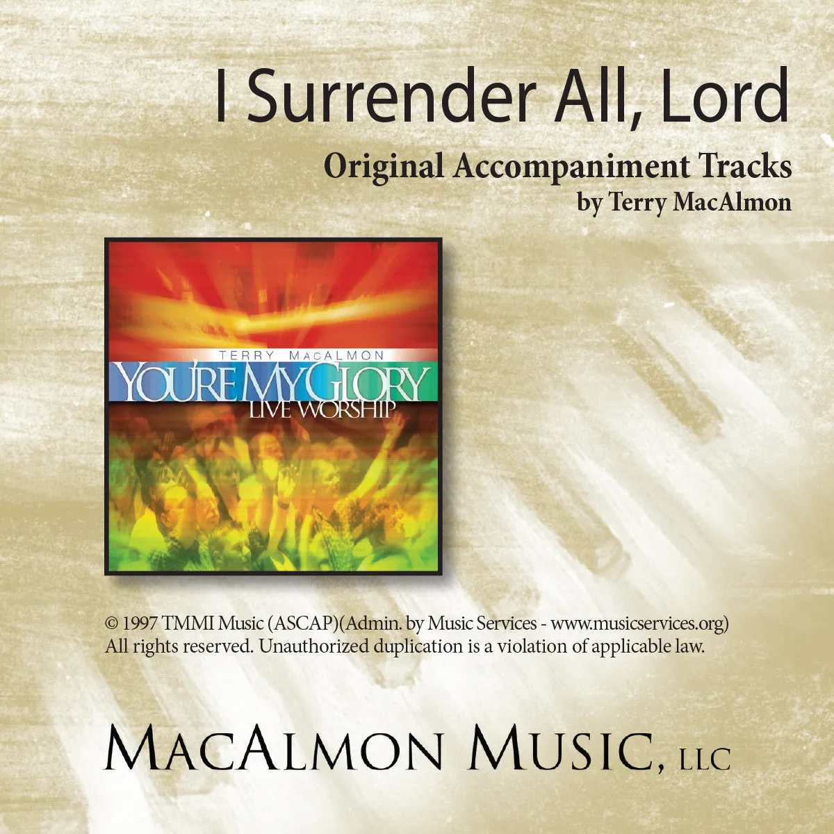 'I Surrender All, Lord' - Terry MacAlmon (CD Accompaniment Track)