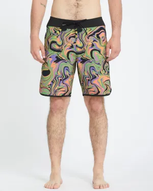 Infuse Scallop Mod 19" Boardshort - STEEL PURPLE