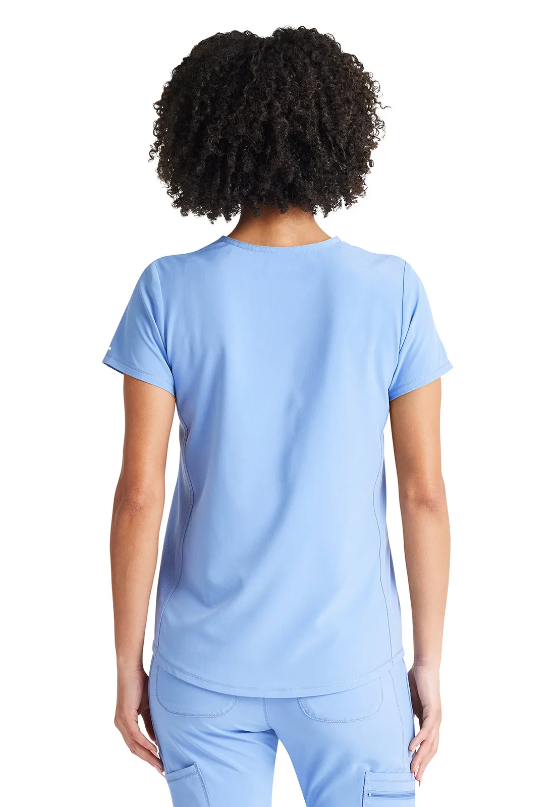 Inspira Flex IP600A V-Neck Tuckable Top Ciel