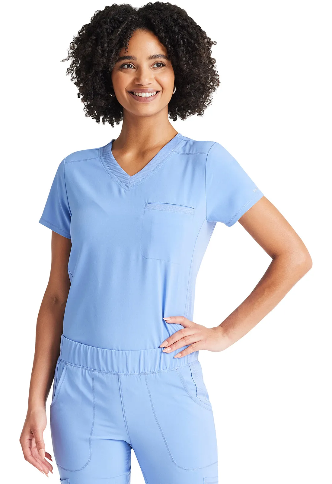 Inspira Flex IP600A V-Neck Tuckable Top Ciel