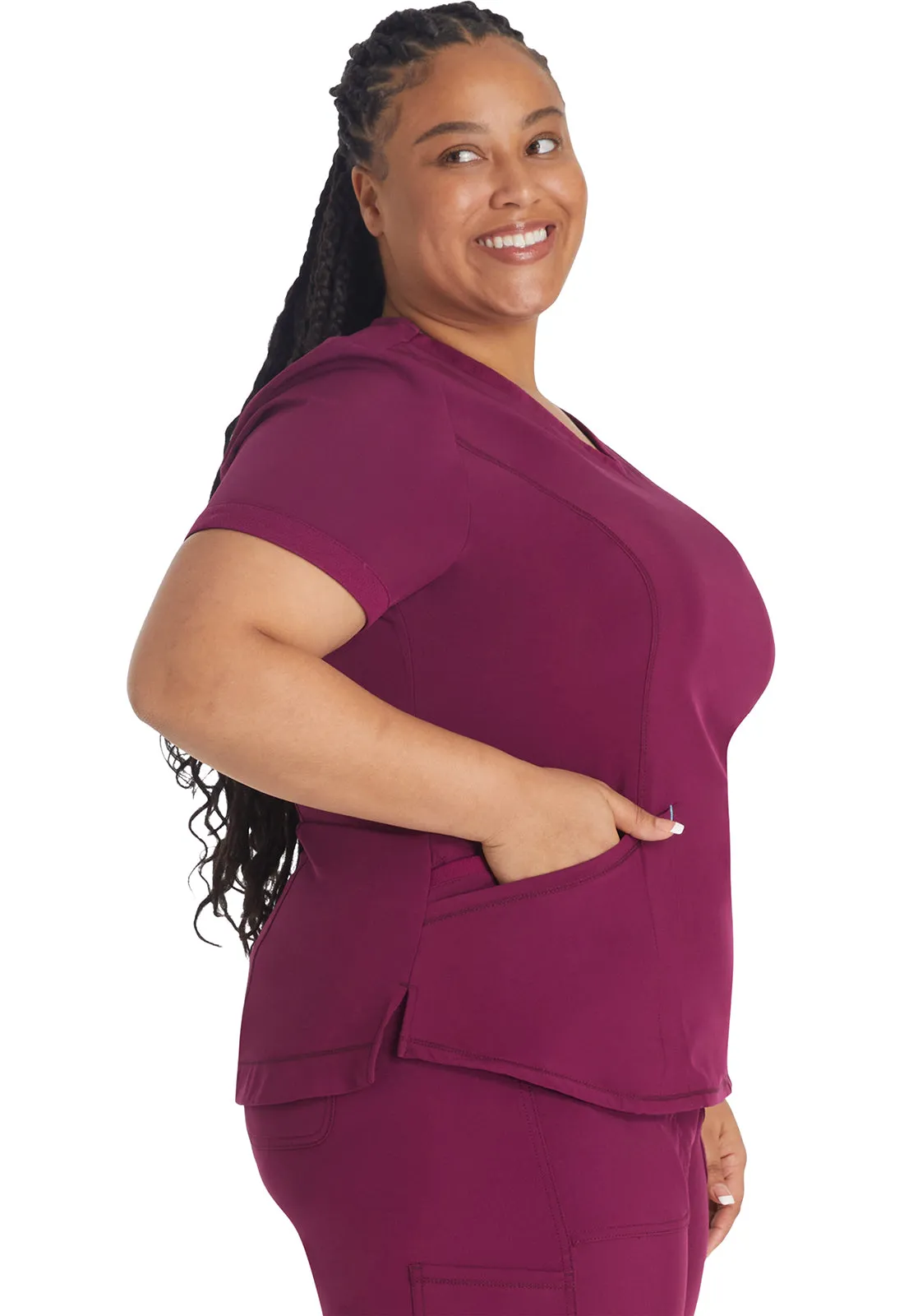 Inspira Flex IP790A V-Neck Top Wine