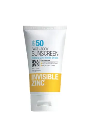 Invisible Zinc Face & Body 2Hr Water Resistant Spf50 150g