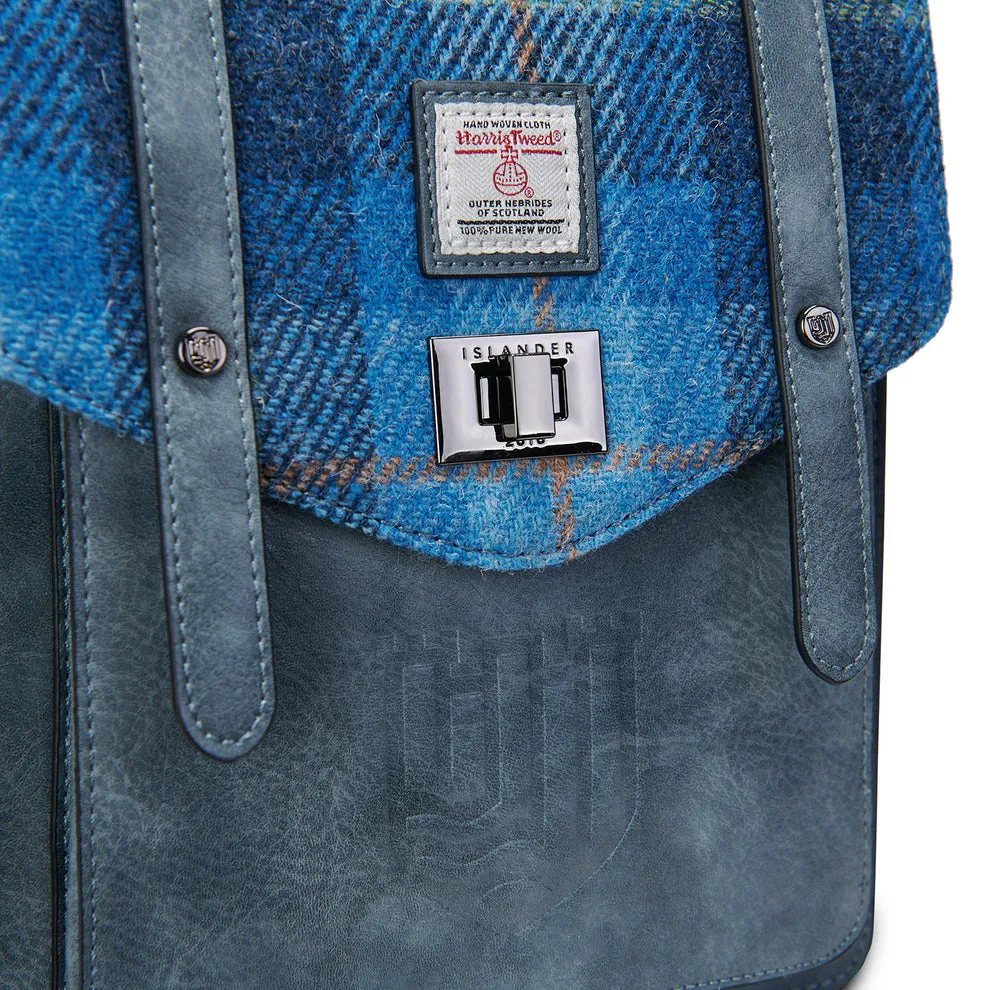 ISLANDER THE MINI CARLOWAY BACKPACK-BLUE TARTAN