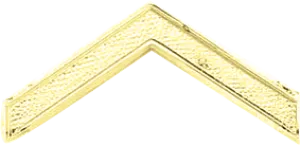 J111 Large Private Collar Chevron - Embossed (1" W)
