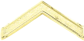 J111 Large Private Collar Chevron - Embossed (1" W)