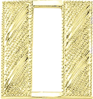 J95 Large Captain Collar Bars - Embossed (1" W)