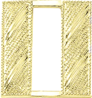 J95 Large Captain Collar Bars - Embossed (1" W)